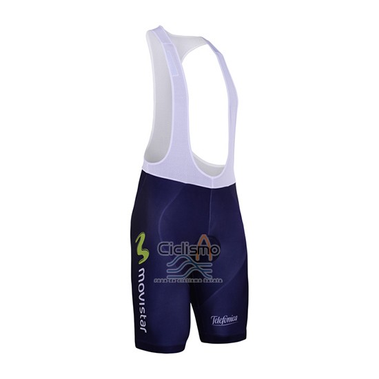 Movistar Ropa Ciclismo Culotte Corto 2017 Mangas Cortas Negro